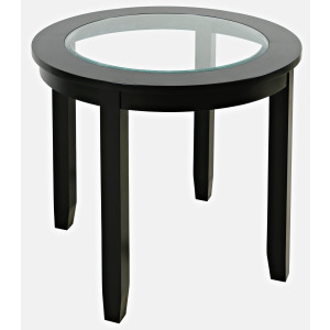 Urban Icon 42" Round Counter Height Dining Table - Black
