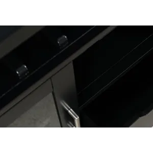 Urban Icon Contemporary 48\" Buffet Server With Wine Rack And Stemware Rack