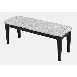 Urban Icon Contemporary 66\" Four-Piece Dining Set With Upholstered Chairs And Bench