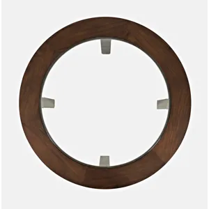 Urban Icon Contemporary 42\" Round Five-Piece Dining Set With Upholstered Chairs