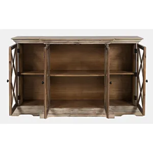Carrington Small Breakfront Cabinet - Bisque