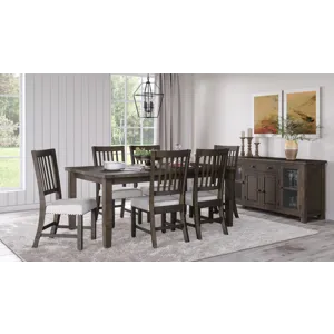 Willow Creek Distressed Slatback Upholstered Counter Stool(Set Of 2)