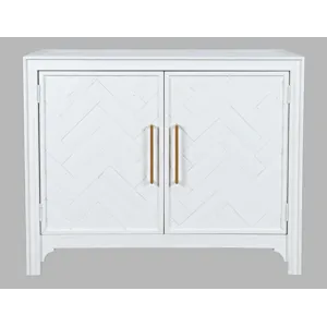 Gramercy Mid-Century Modern Chevron Two Door 40\" Accent Chest