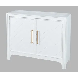 Gramercy Mid-Century Modern Chevron Two Door 40\" Accent Chest