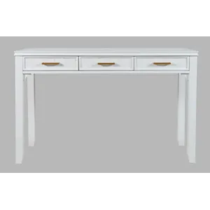 Gramercy Mid-Century Modern Chevron Three Drawer USB Charging Desk