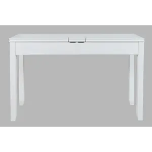 Gramercy Mid-Century Modern Chevron Three Drawer USB Charging Desk