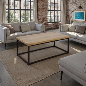 Ames Solid Wood Modern Coffee Table