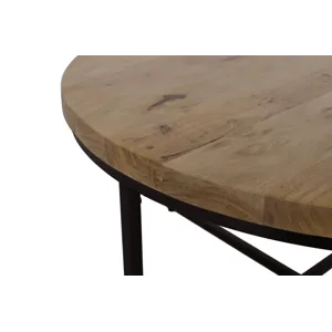 Ames Solid Wood Modern 36\" Round Coffee Table