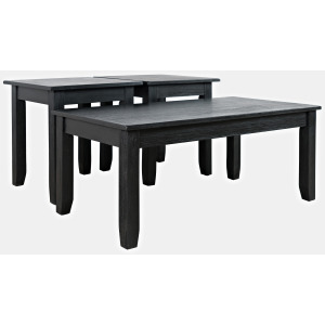 Eros 3 PC Occasional Table Set - Black