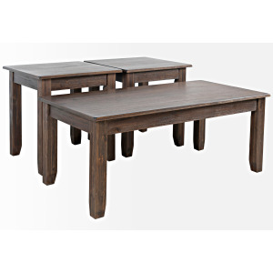 Eros 3 PC Occasional Table Set - Chestnut