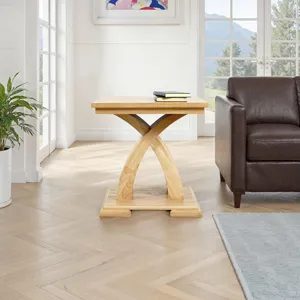 Anthology Contemporary Curved Base Square End Table