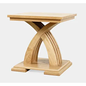 Anthology Contemporary Curved Base Square End Table