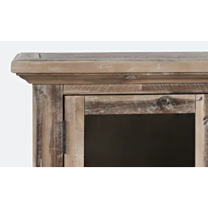 Rustic Shores 32\" Coastal Distressed Acacia Two-Door Accent Cabinet