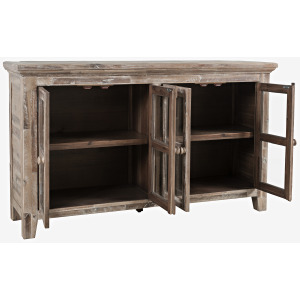 Rustic Shores 4 Door Low Cabinet