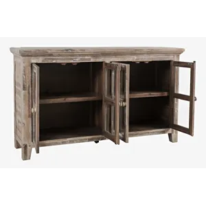 Rustic Shores 4 Door Low Cabinet