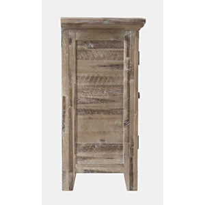 Rustic Shores 70\" Coastal Distressed Acacia Six-Door Sideboard Cabinet
