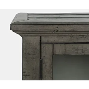 Rustic Shores 32\" Coastal Distressed Acacia Two-Door Accent Cabinet