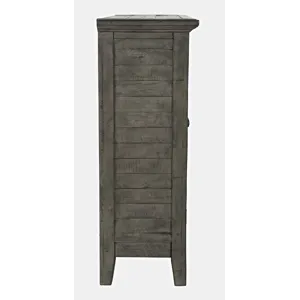 Rustic Shores 32\" Coastal Distressed Acacia Two-Door Accent Cabinet