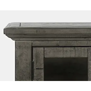 Rustic Shores 48\" Coastal Distressed Acacia Four-Door Accent Cabinet