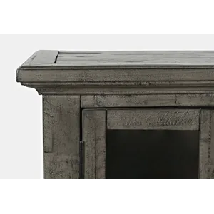 Rustic Shores 54\" Coastal Distressed Acacia Four-Door Credenza Cabinet