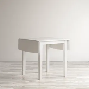 Eastern Tides Coastal Wire-Brushed Acacia Three Piece Cross-Back Dining Set