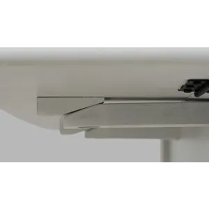 Eastern Tides Coastal Wire-Brushed Acacia Three Piece Cross-Back Dining Set