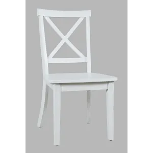 X Back Dining Chair, White