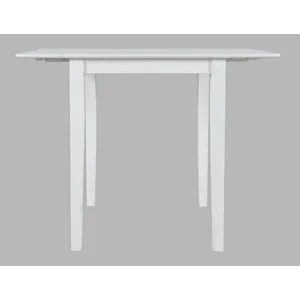 Eastern Tides Coastal Wire-Brushed Acacia Drop-Leaf Counter Height Dining Table