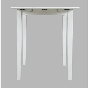 Eastern Tides Coastal Wire-Brushed Acacia Drop-Leaf Counter Height Dining Table