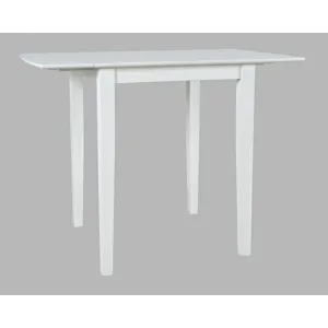 Eastern Tides Coastal Wire-Brushed Acacia Drop-Leaf Counter Height Dining Table