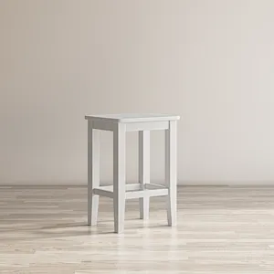 Eastern Tides Coastal Wire-Brushed Wood Backless Counter Barstool(Set Of 2)