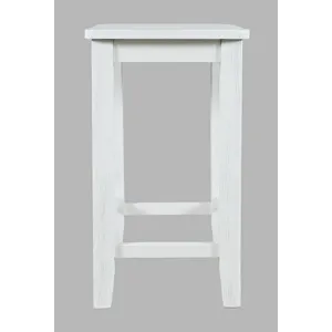 Eastern Tides Coastal Wire-Brushed Wood Backless Counter Barstool(Set Of 2)