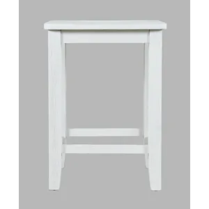 Eastern Tides Coastal Wire-Brushed Wood Backless Counter Barstool(Set Of 2)