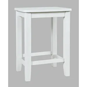 Backless Counter Stool,White (2/CN)