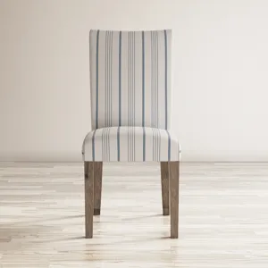 Eastern Tides Coastal Wire-Brushed Wood Upholstered Parsons Dining Chair(Set Of 2)