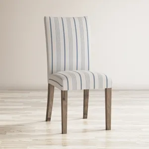 Eastern Tides Coastal Wire-Brushed Wood Upholstered Parsons Dining Chair(Set Of 2)