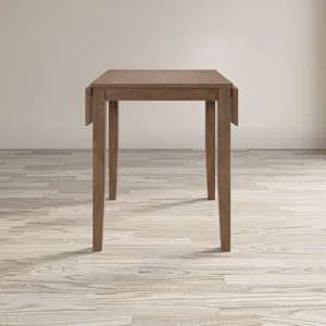 Eastern Tides Coastal Wire-Brushed Acacia Drop-Leaf Counter Height Dining Table