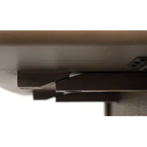 Eastern Tides Coastal Wire-Brushed Acacia Three Piece Backless Counter Height Dining Set