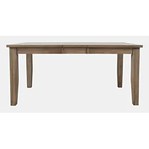 Eastern Tides Coastal Wire-Brushed Wood 66\" Extendable Dining Table