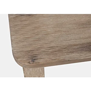 Eastern Tides Coastal Wire-Brushed Wood Backless Counter Barstool(Set Of 2)