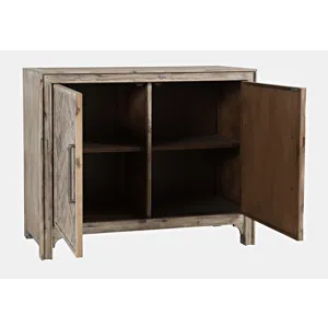 Gramercy Mid-Century Modern Chevron Two Door 40\" Accent Chest