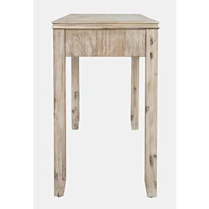 Gramercy Mid-Century Modern Chevron Three Drawer USB Charging Desk