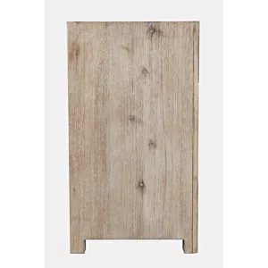 Gramercy Mid-Century Modern Chevron Four Door 79\" Accent Cabinet