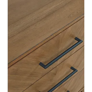 Eloquence Contemporary Modern 28\" USB Charging Nightstand With Drawers And Metal Hardware