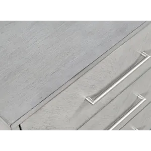 Eloquence Contemporary Modern 28\" USB Charging Nightstand With Drawers And Metal Hardware