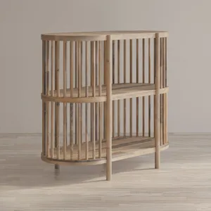 Rhapsody Mid-Century Modern 36\" Open Storage Console Bookcase