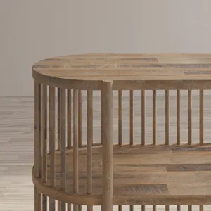 Rhapsody Mid-Century Modern 36\" Open Storage Console Bookcase