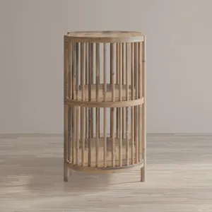 Rhapsody Mid-Century Modern 36\" Open Storage Console Bookcase