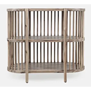 Rhapsody Mid-Century Modern 36\" Open Storage Console Bookcase