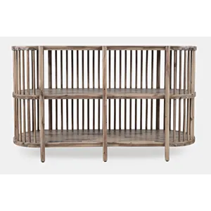 Rhapsody Mid-Century Modern 54\" Open Storage Accent Cabinet